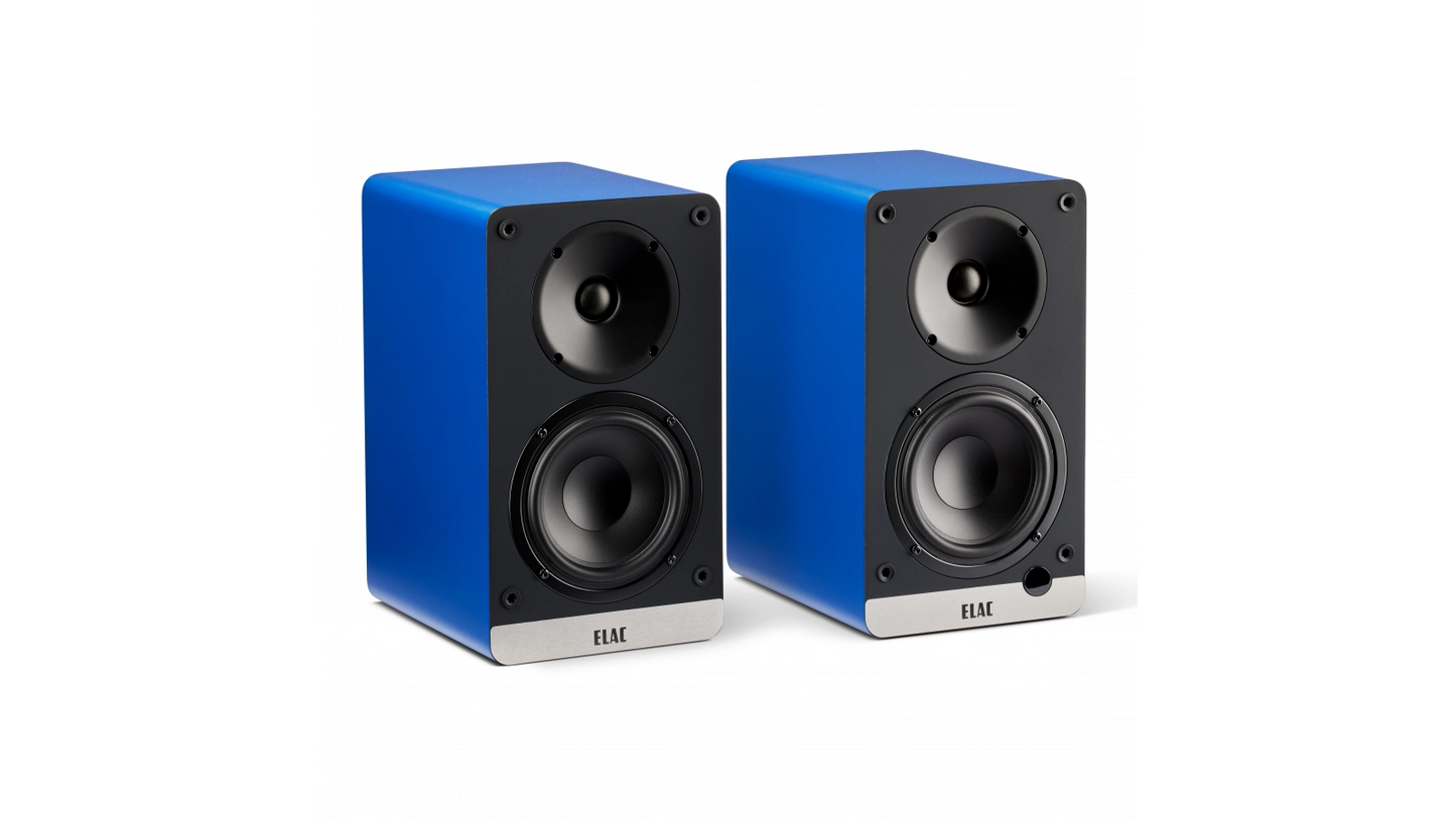 ELAC Debut Connex - 4-1/2" Connex Powered 50 Watt Bookshelf Speakers - Blue