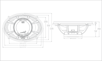 Audiofrog GS693 6″ x 9″ PREMIUM GRADE AUTOMOTIVE FULL RANGE LOUDSPEAKER
