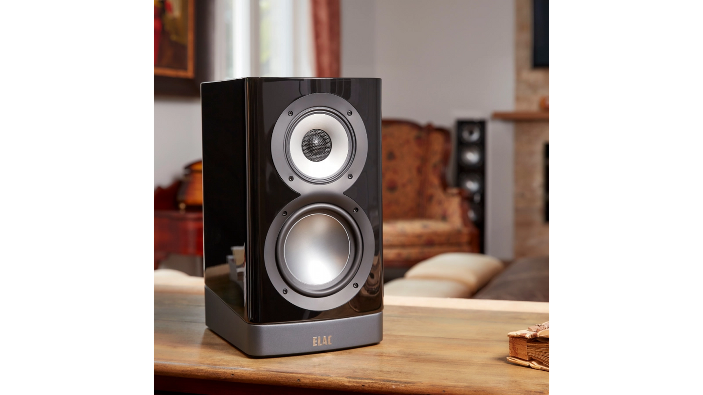 ELAC Navis - Powered Bookshelf Speaker - Gloss Black