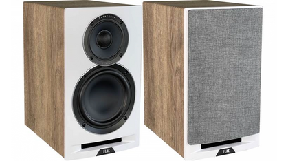 ELAC UniFi Reference - 6.5” Bookshelf Speakers in White/Oak